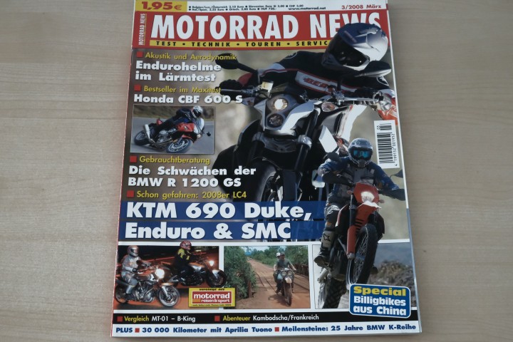 Deckblatt Motorrad News (03/2008)